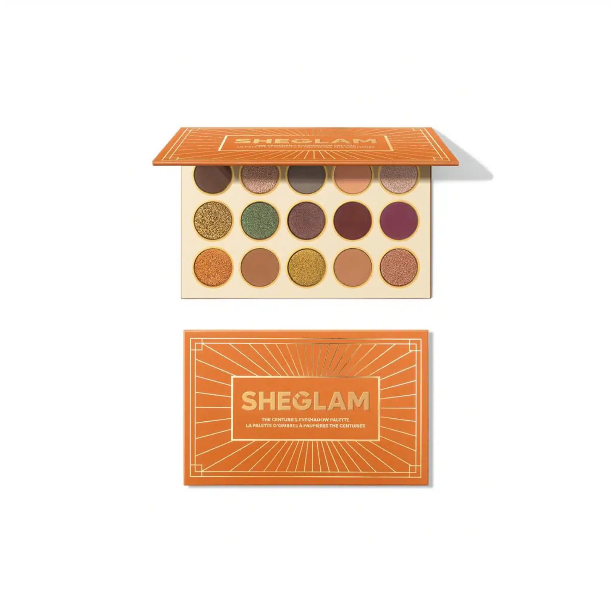 پالت15 رنگ شاین دار شیگلم (CENTURIES PALETTE15 COLOR sheglam)